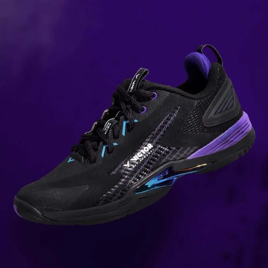 Victor x LZJ A970ACE C (Black/Purple) Side View Poster