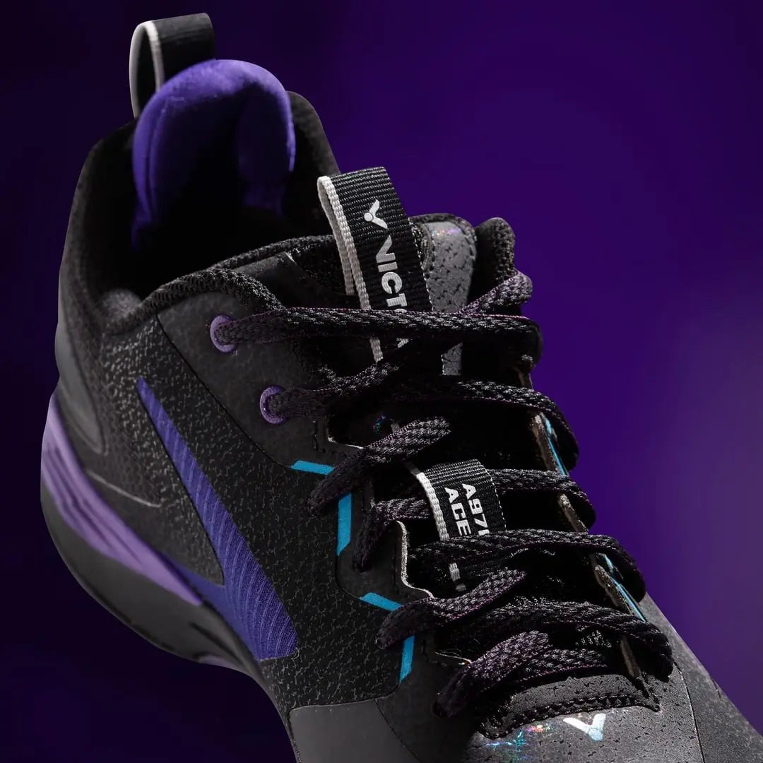 Victor x LZJ A970ACE C (Black/Purple) Upper View Poster