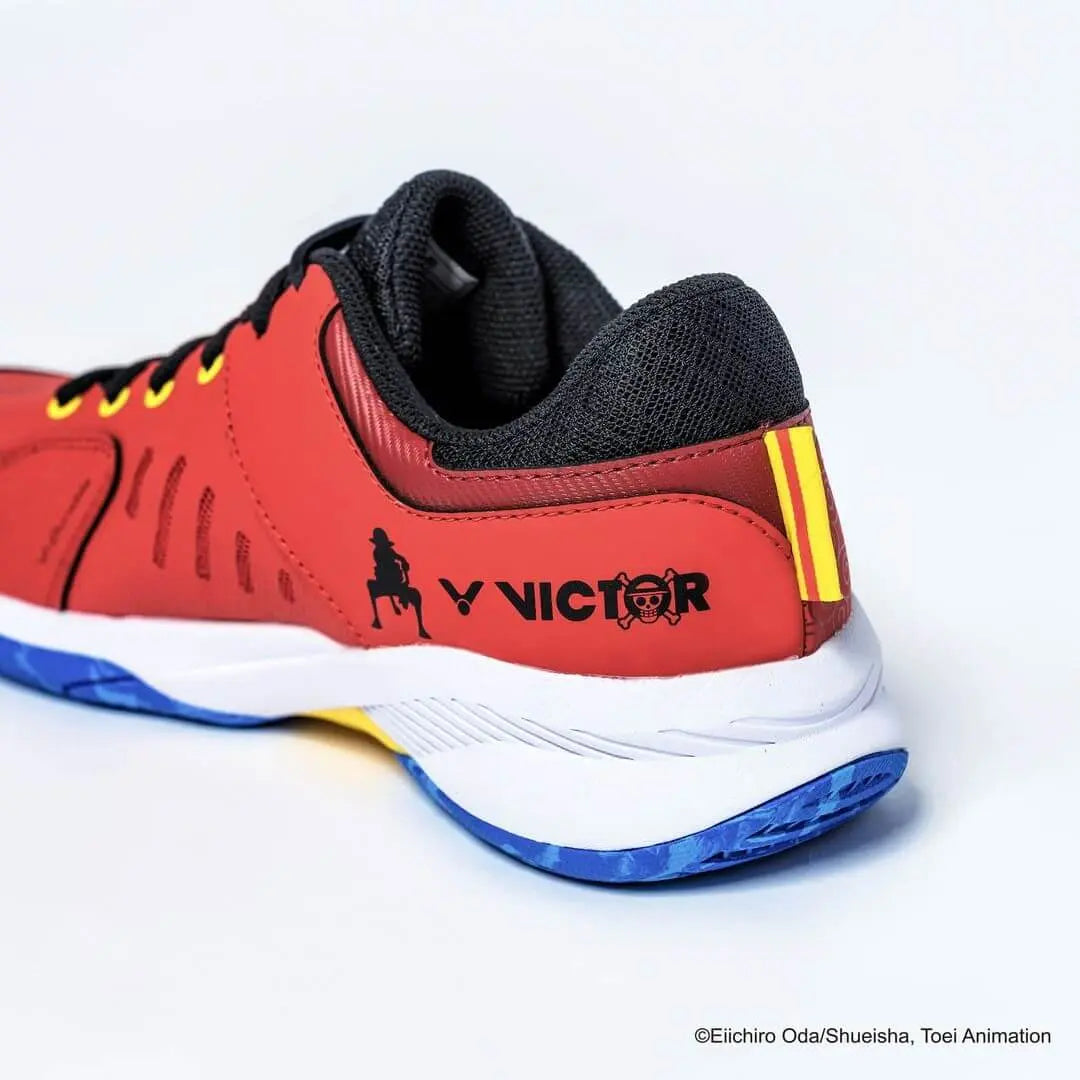 Victor x One Piece Luffy Shoes (A-OPL) Red Ankle View