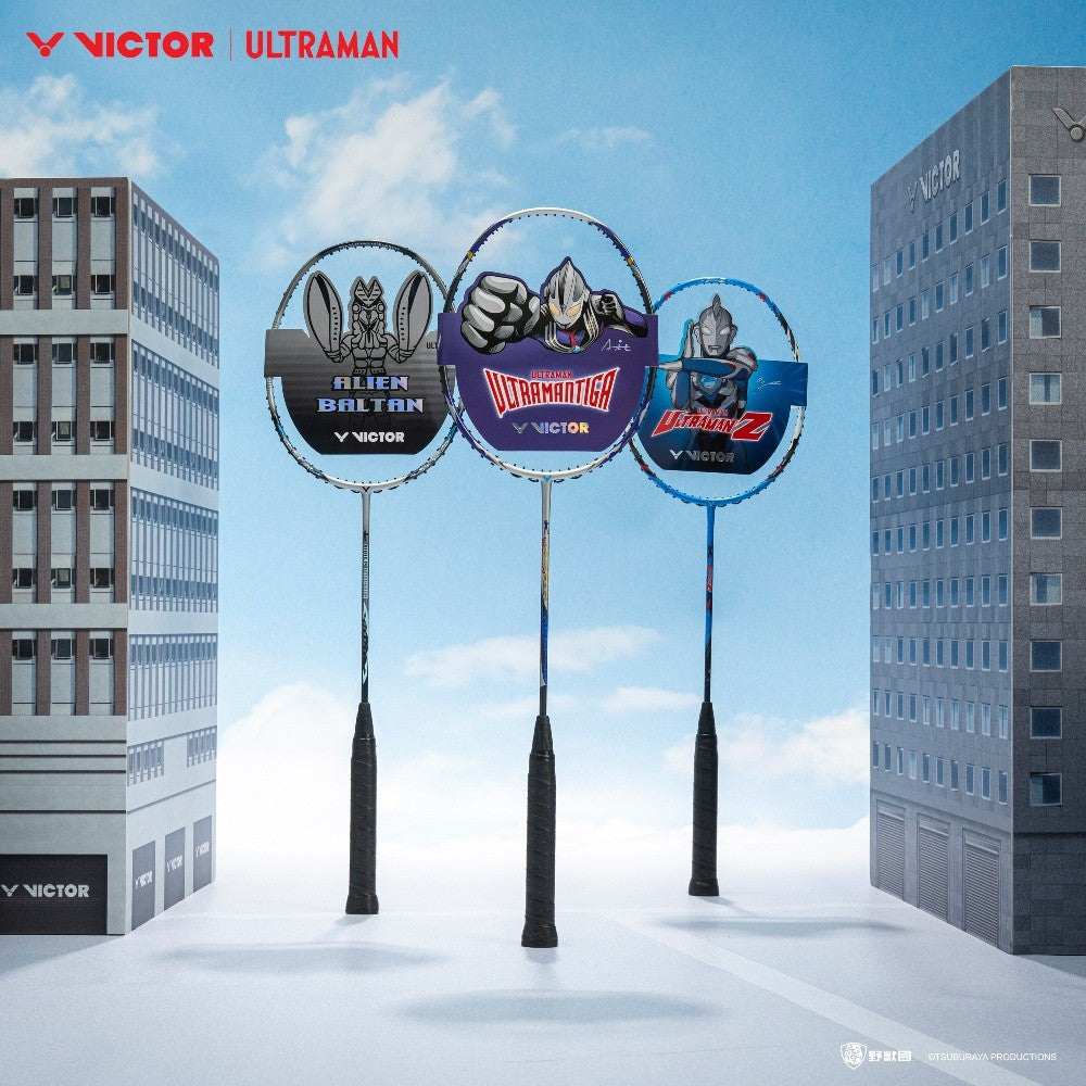 Victor x Ultraman AuraSpeed Alien Baltan Racket ARS-ALIENBALTAN-S (Glossy Silver) Ultraman Collection Rackets
