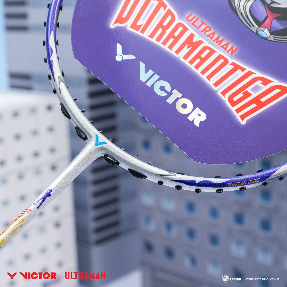 Victor x Ultraman Thruster K Ultraman Tiga Racket TK-ULTRAMANTIGA-S (Glossy Silver) Joint View