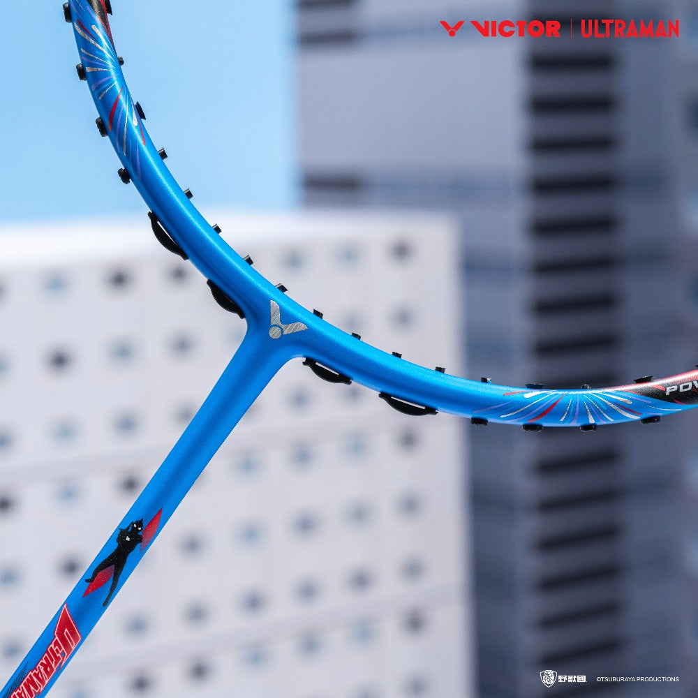 Victor x Ultraman Thruster K Ultraman Z Racket TK-ULTRAMANZ-F (Cloisonne Blue) Bottom Frame View