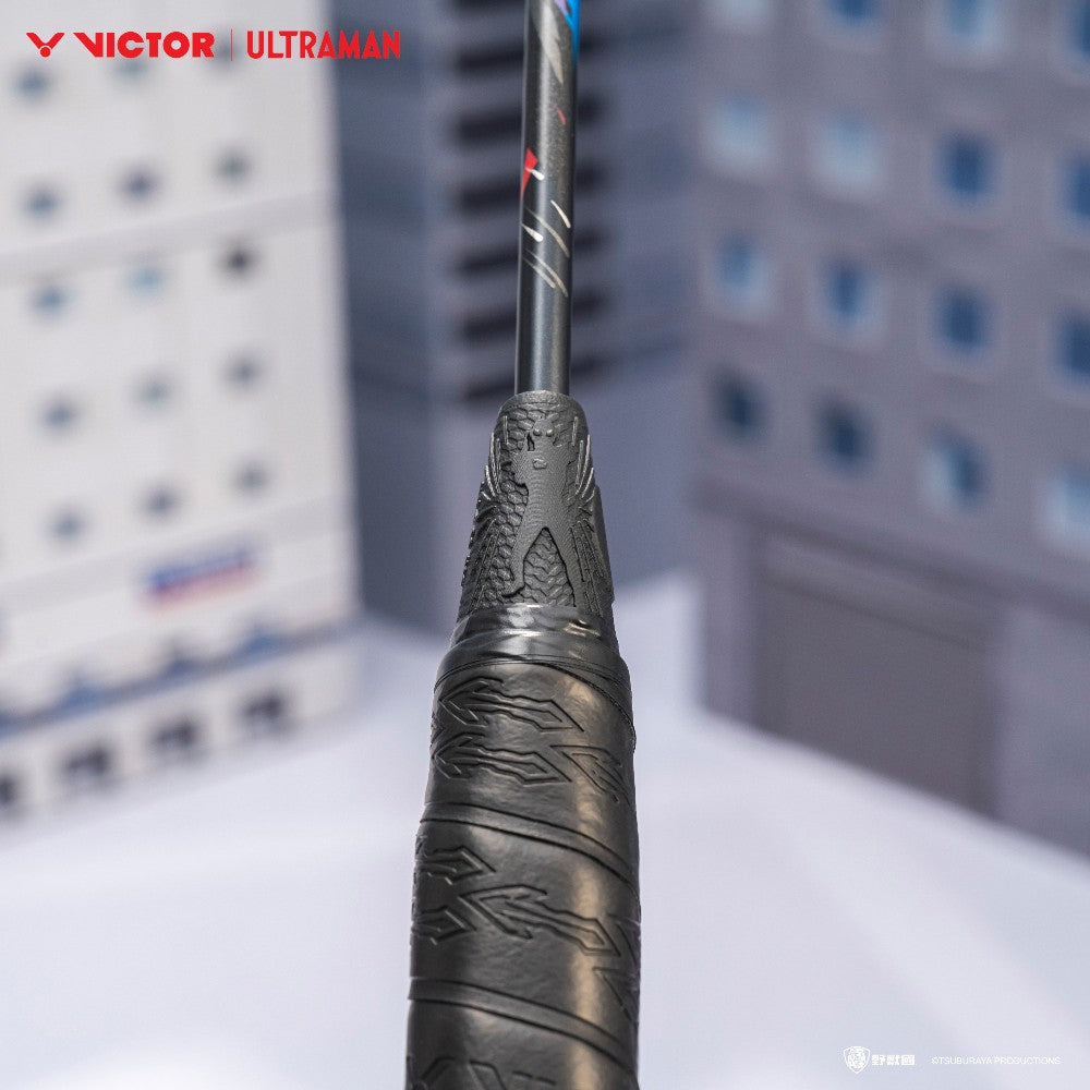 Victor x Ultraman Thruster K Ultraman Z Racket TK-ULTRAMANZ-F (Cloisonne Blue) Grip Cap View