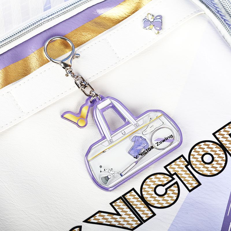 Victor x ZSW Collection 2.0 Bag Charm PG6039ZSW-AT (White/Pastel Lilac) (COMING SOON)
