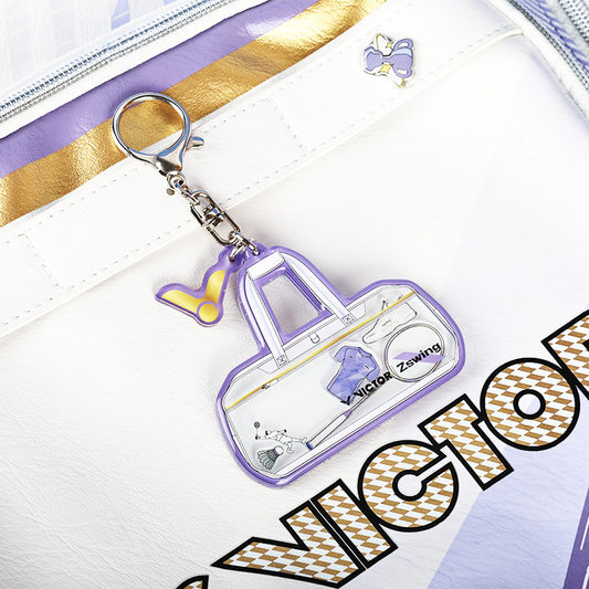 Victor x ZSW Collection 2.0 Bag Charm PG6039ZSW-AT (White/Pastel Lilac) (COMING SOON)