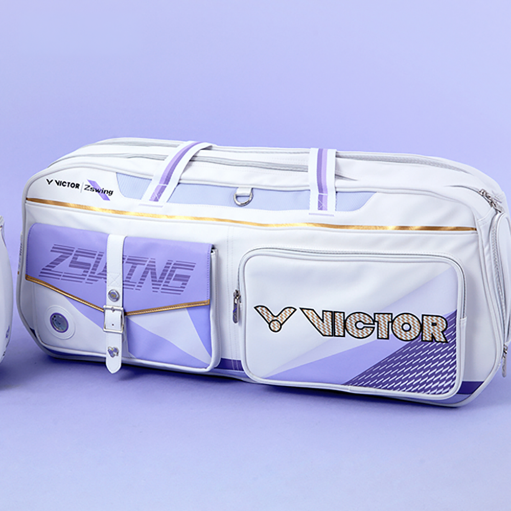 Victor x ZSW Collection 2.0 Rectangular Racket Bag BR5680ZSW-AT (White/Pastel Lilac) (COMING SOON)