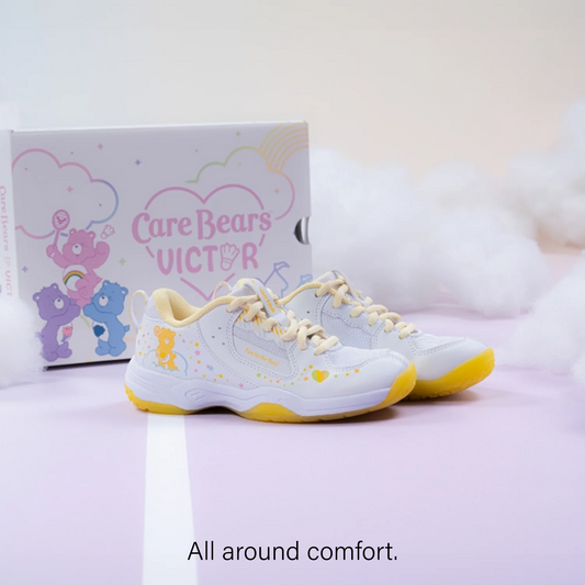 Victor x Care Bears Junior Court Shoes A-CBCJR AE (White/Bright Yellow)