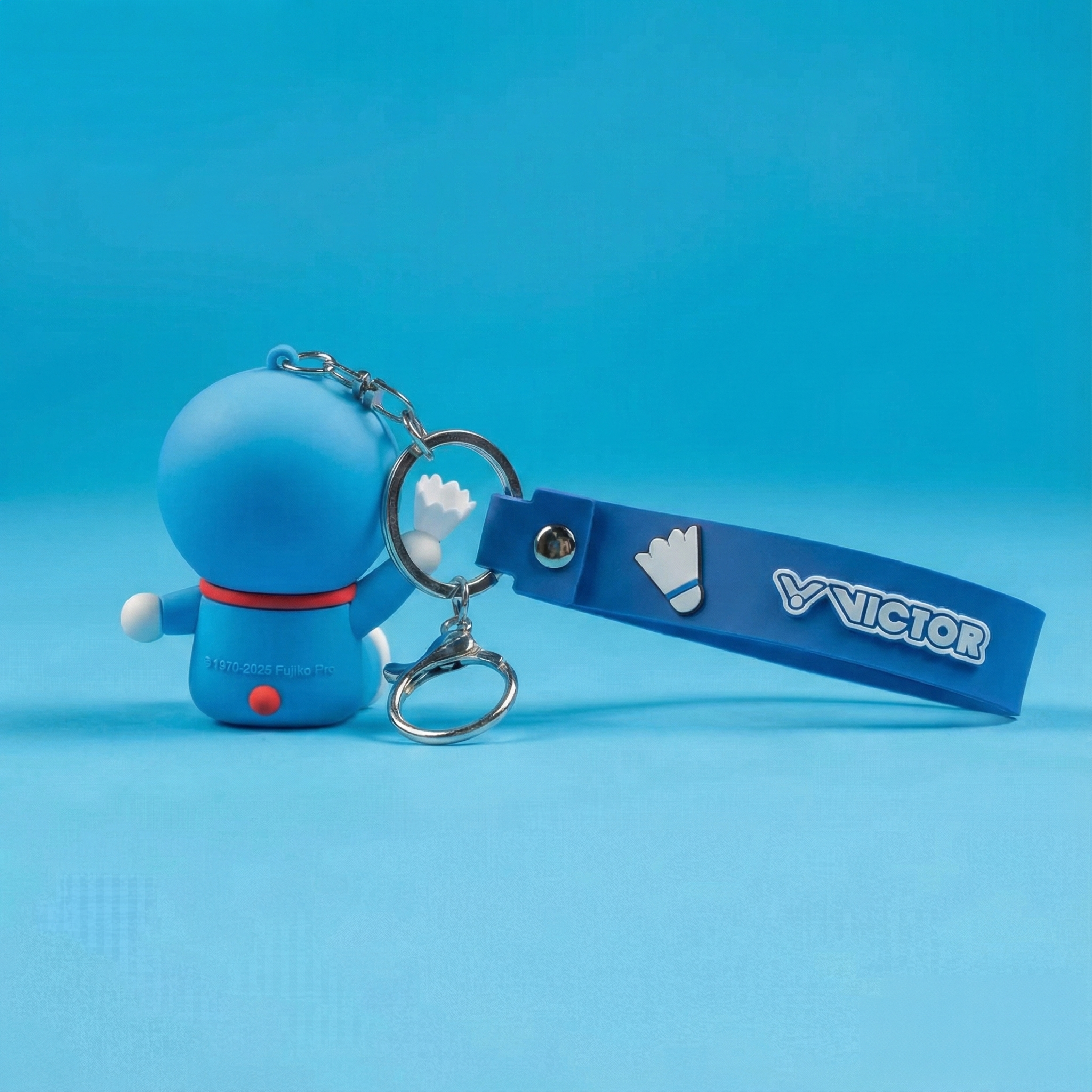 Victor x Doraemon Bag Charm PG6014DRM-FA (Hawaiian Blue/White)
