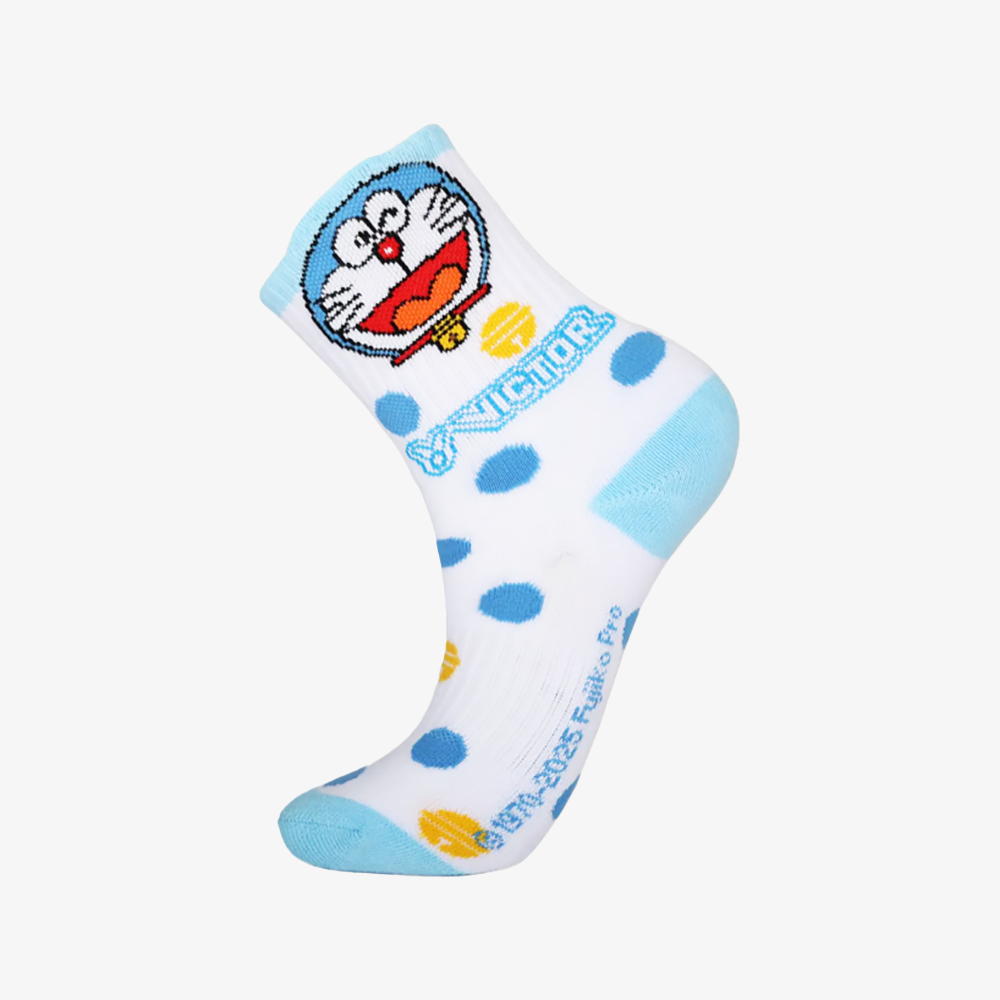 Victor x Doraemon Junior Sport Socks SK516DRM-M (Light Blue)