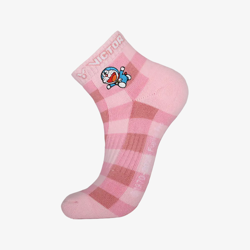 Victor x Doraemon Women's Sport Socks SK514DRM-I-M (Cotton Candy Pink)