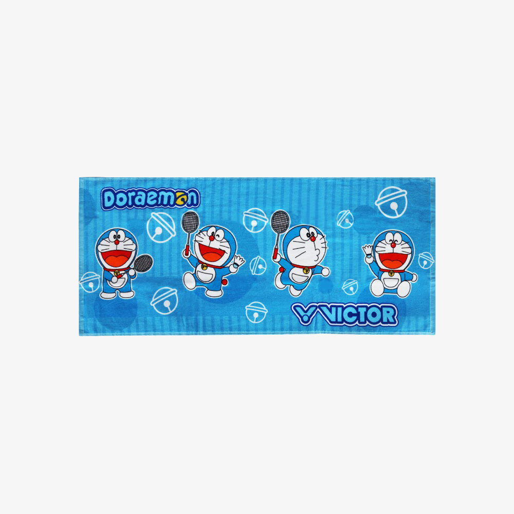 Victor x Doraemon Towel TW512DRM-M (Light Blue)
