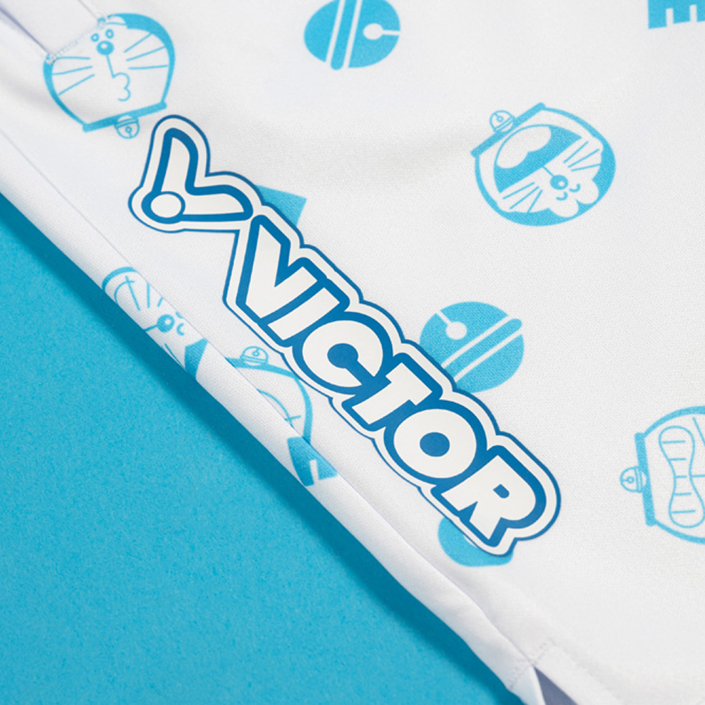 Victor x Doraemon Unisex Knitted Shorts R-521DRM-A (Bright White)