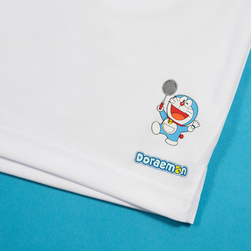 Victor x Doraemon Unisex Knitted Shorts R-522DRM-A (Bright White)
