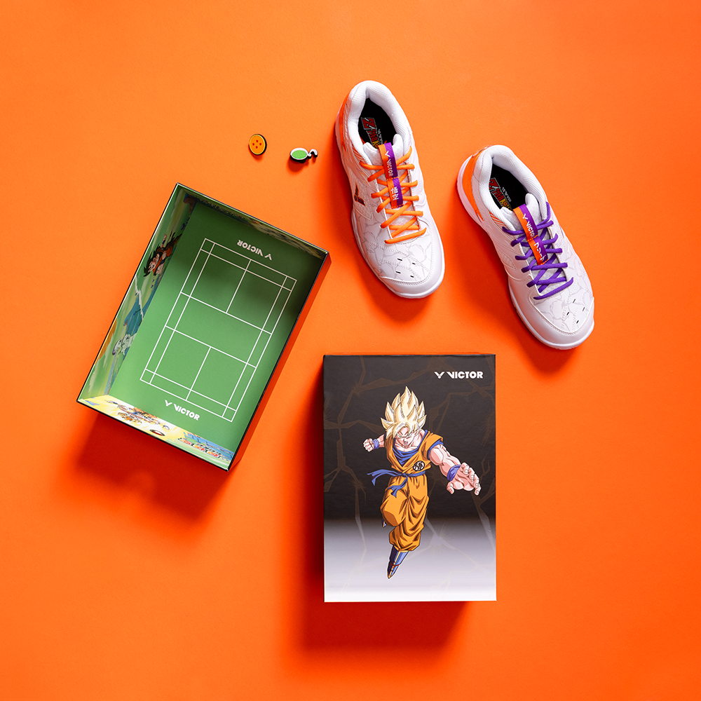 Victor x Dragon Ball Z Court Shoes P-DBZ-A (Bright White Victor x Dragon Ball Z Court Shoes P-DBZ-A (Bright White