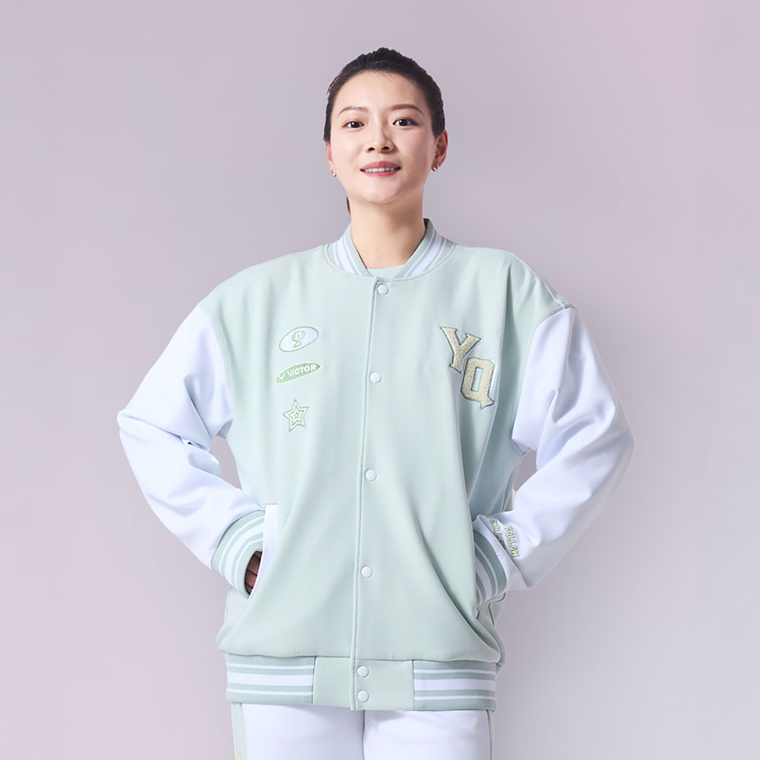 Victor x HYQ Collection Knitted Jacket J-503HYQ-R (Milky Green) (COMING SOON)