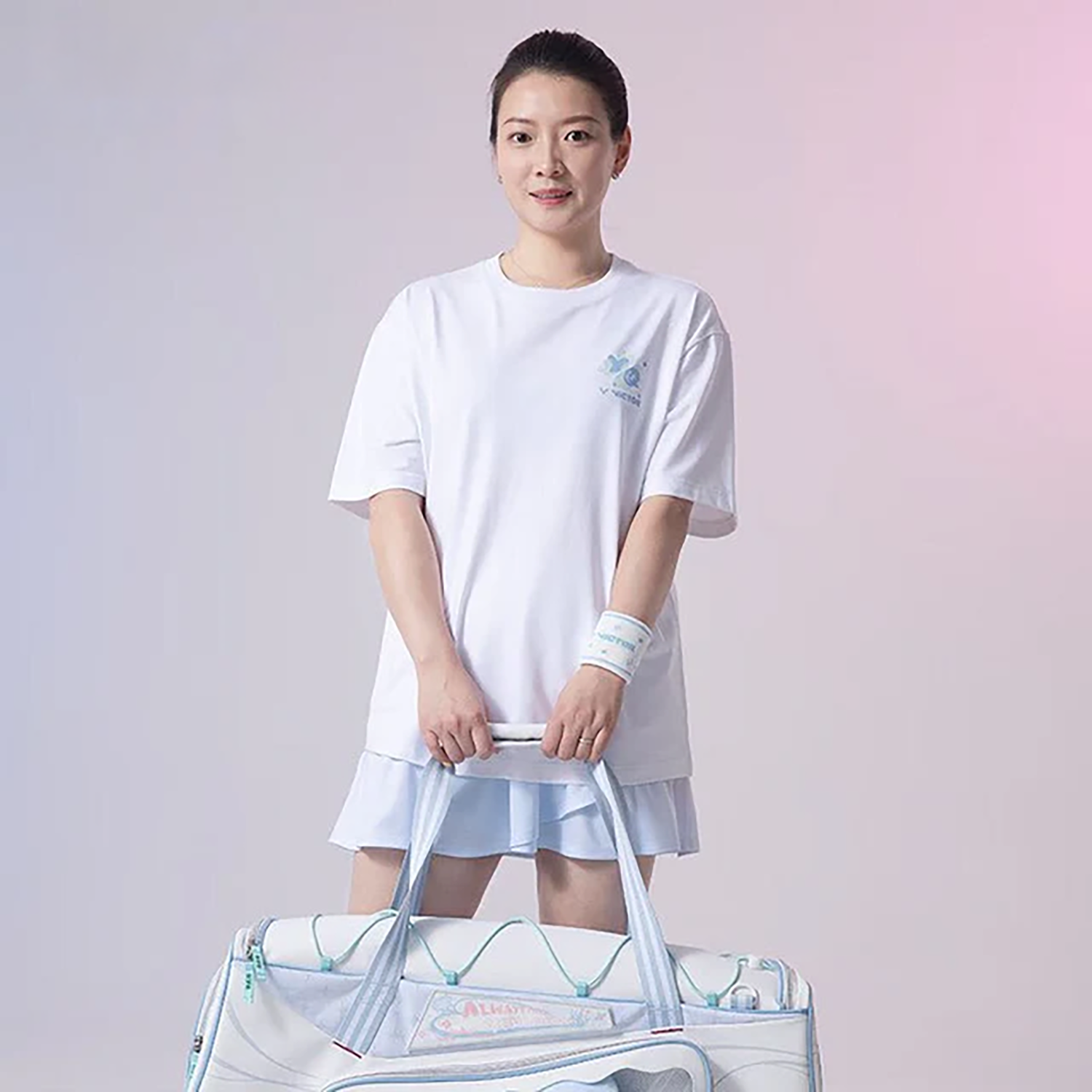 Victor x HYQ Collection Knitted T-shirt T-501HYQ-A (Bright White) (COMING SOON)