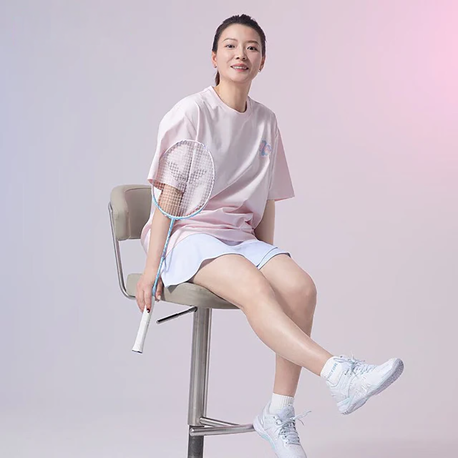 Victor x HYQ Collection Knitted T-shirt T-501HYQ-I (Heavenly Pink) (COMING SOON)