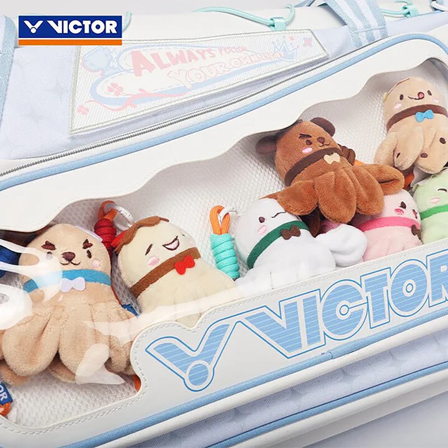 Victor x HYQ Collection Rectangular Racket Bag BR5658HYQ-AM (White/Quiet Tide) (COMING SOON)