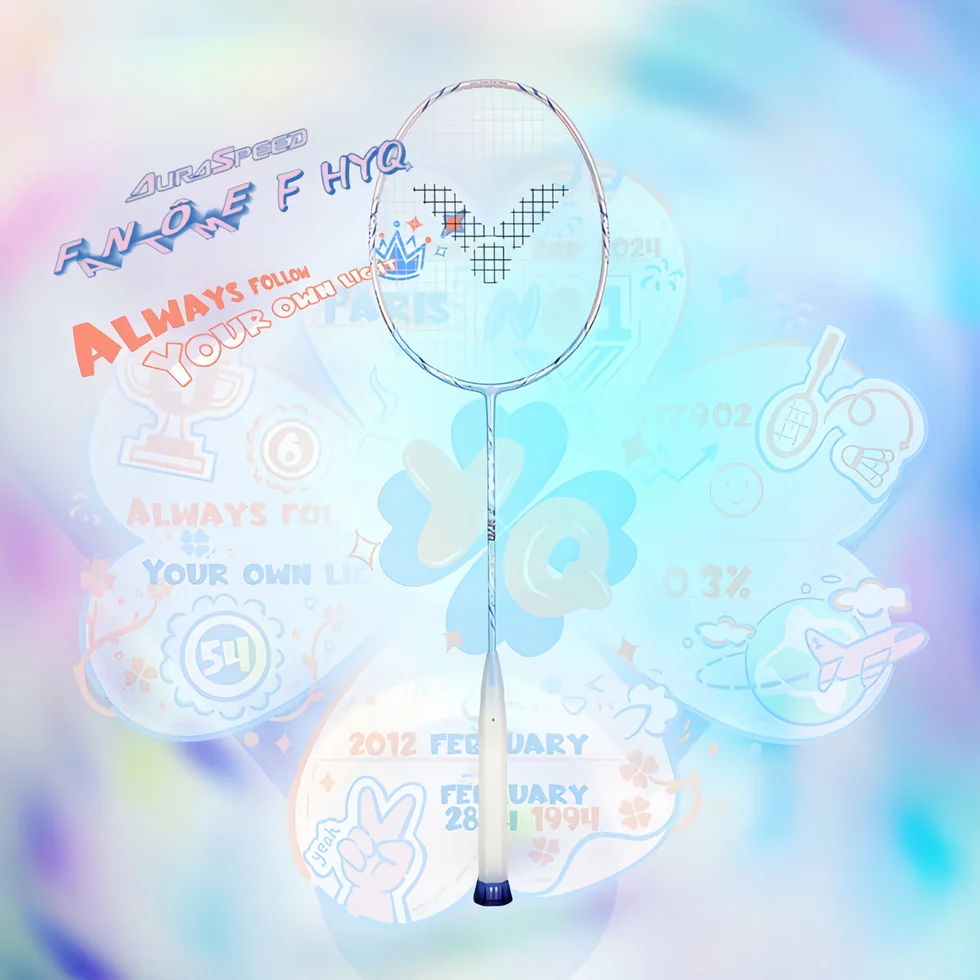 Victor x HYQ Collection Racket AuraSpeed Fantome F HYQ M (Blue/Pink) (PRE-ORDER)