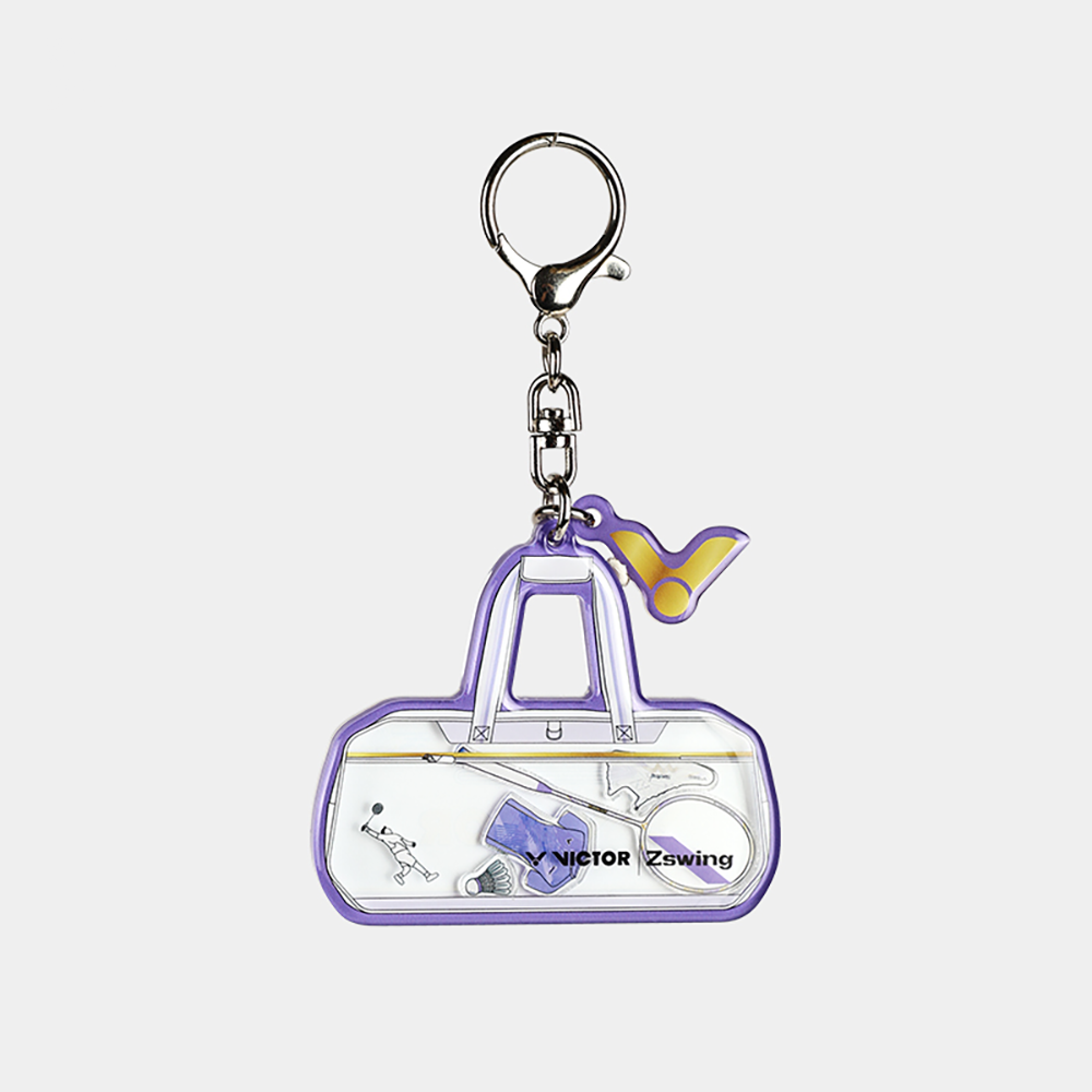 Victor x ZSW Collection 2.0 Bag Charm PG6039ZSW-AT (White/Pastel Lilac) (COMING SOON)
