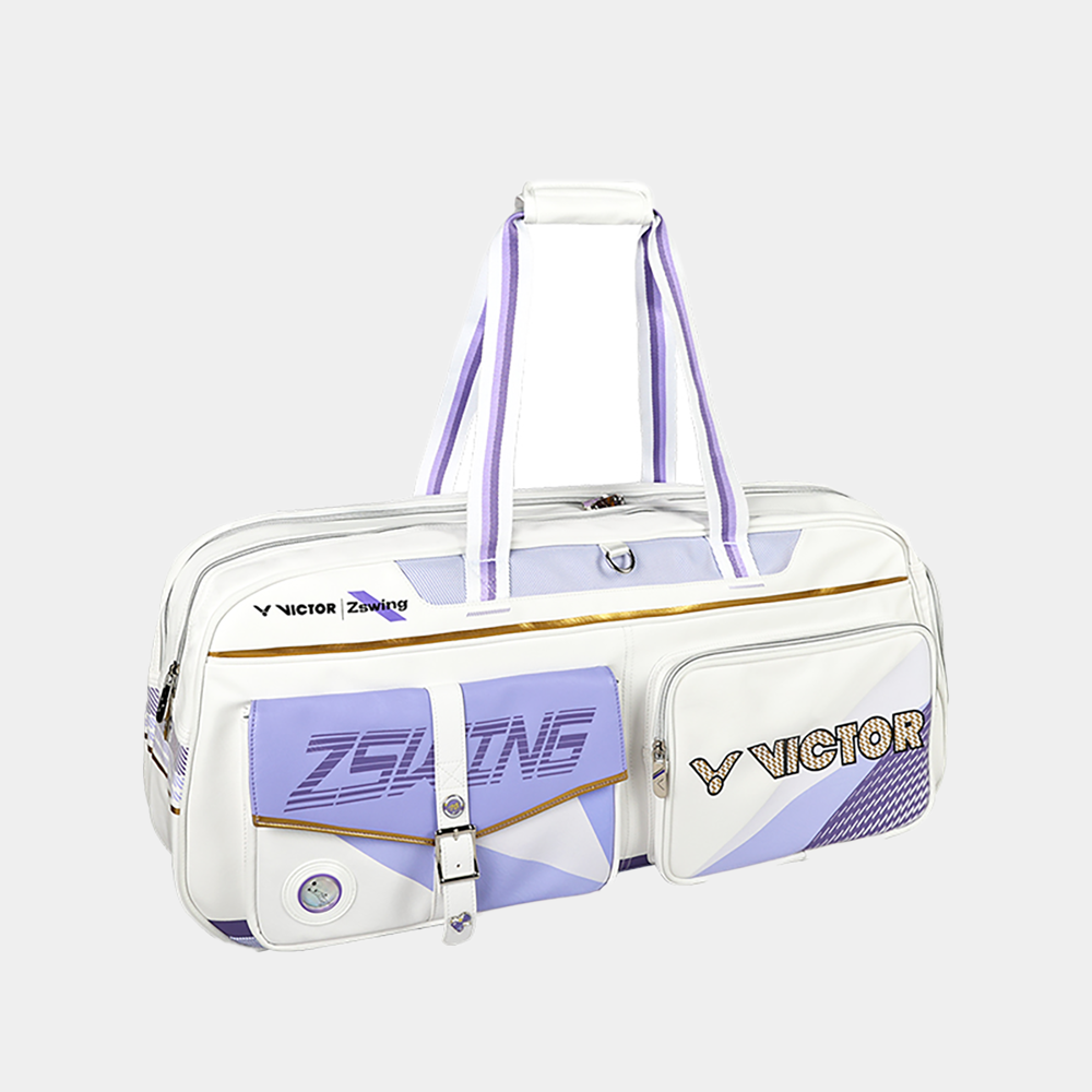 Victor x ZSW Collection 2.0 Rectangular Racket Bag BR5680ZSW-AT (White/Pastel Lilac) (COMING SOON)