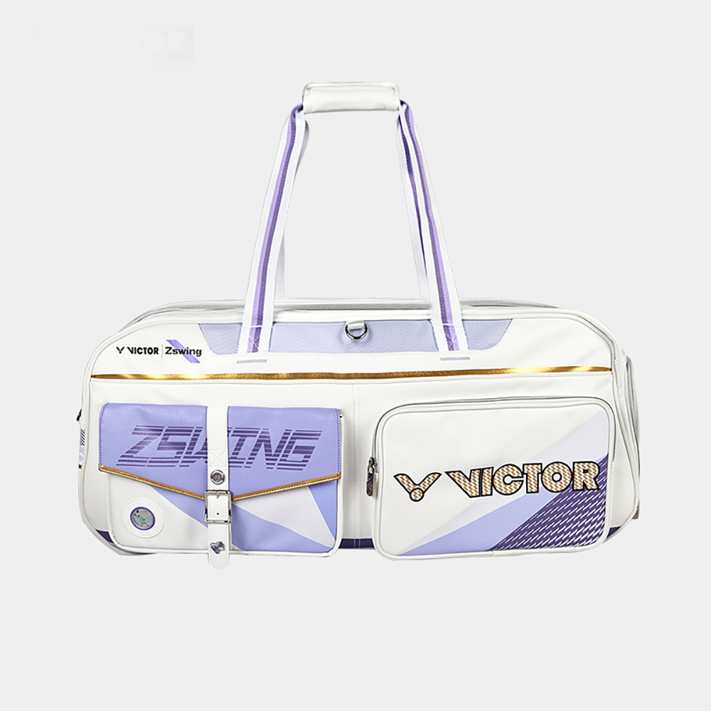 Victor x ZSW Collection 2.0 Rectangular Racket Bag BR5680ZSW-AT (White/Pastel Lilac) (COMING SOON)