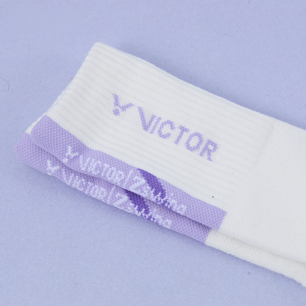 Victor x ZSW Collection 2.0 Women's High-Cut Socks SK607ZSW-A (White) (COMING SOON)