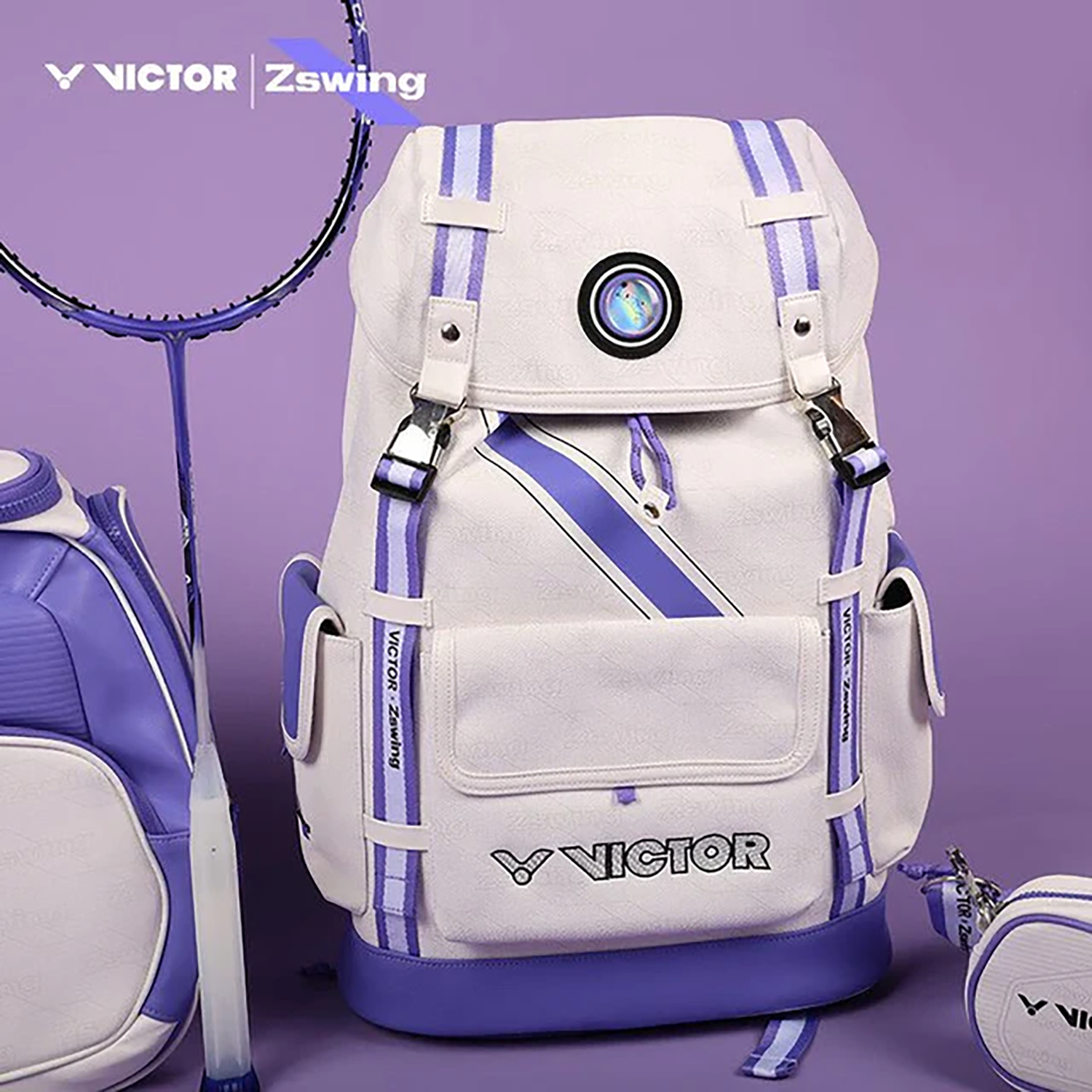 Victor x ZSW Collection Backpack BR5056ZSW-AJ (Pearly White/Light Dahlia) (COMING SOON)
