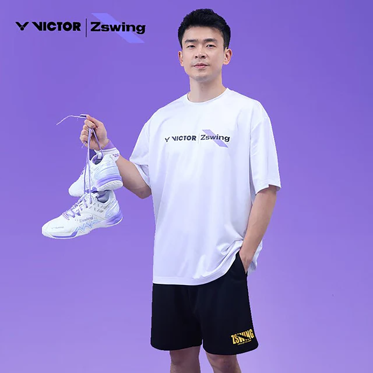 Victor x ZSW Collection Knitted Shorts R-504ZSW-C (Black) (COMING SOON)