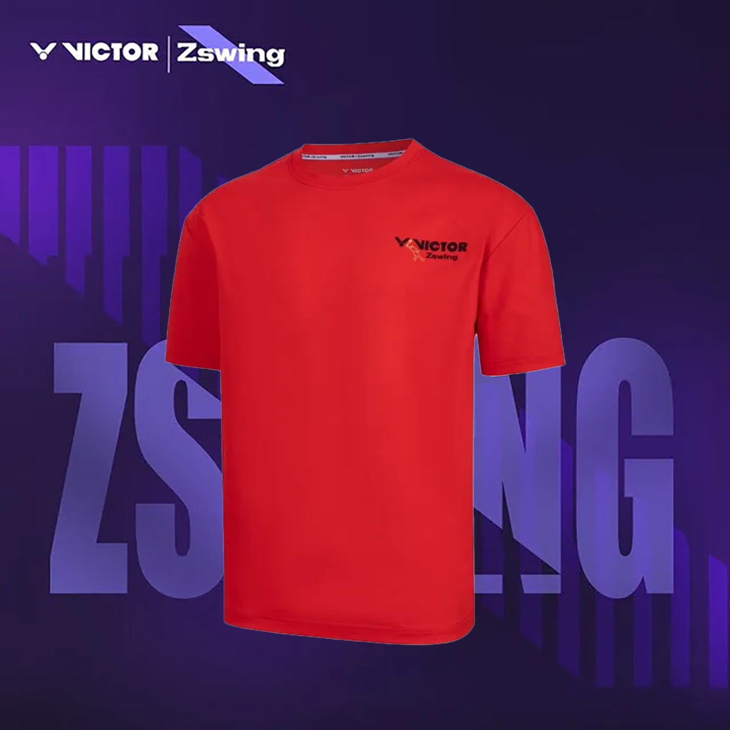 Victor x ZSW Collection Knitted T-Shirt T-501ZSW-D (Red Ribbon) (COMING SOON)