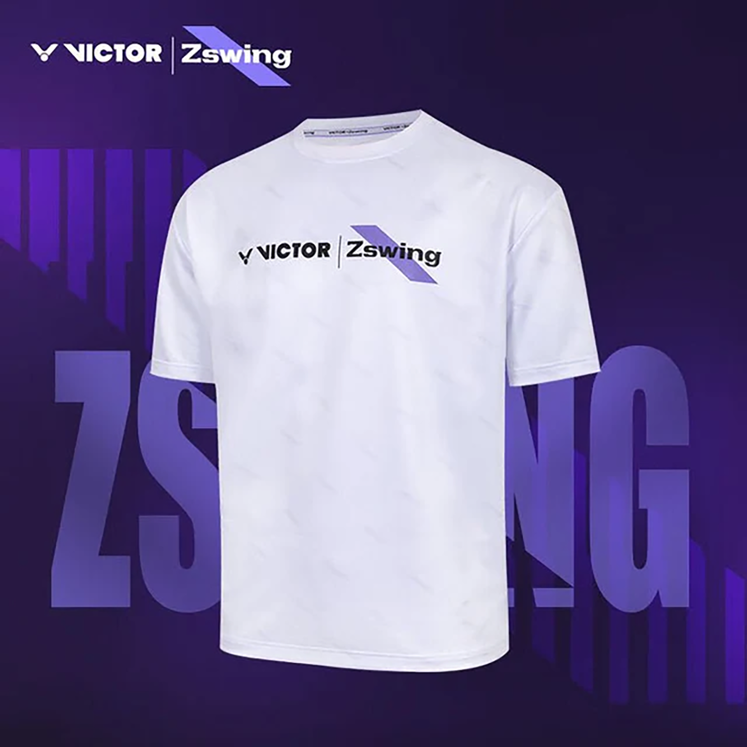 Victor x ZSW Collection Knitted T-Shirt T-502ZSW-A (Bright White) (COMING SOON)