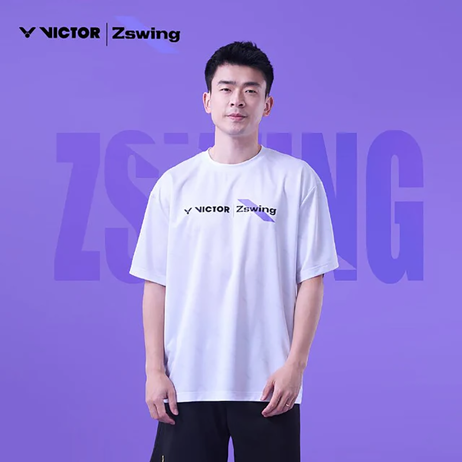 Victor x ZSW Collection Knitted T-Shirt T-502ZSW-A (Bright White) (COMING SOON)