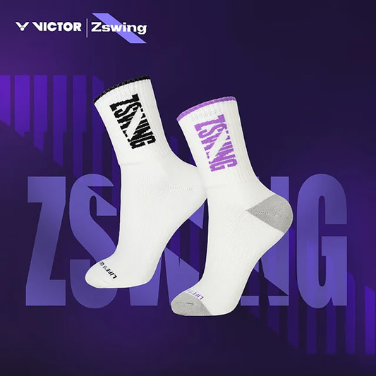 Victor x ZSW Collection Men's Socks SK508ZSW-AJ-L (White/Purple) (COMING SOON)