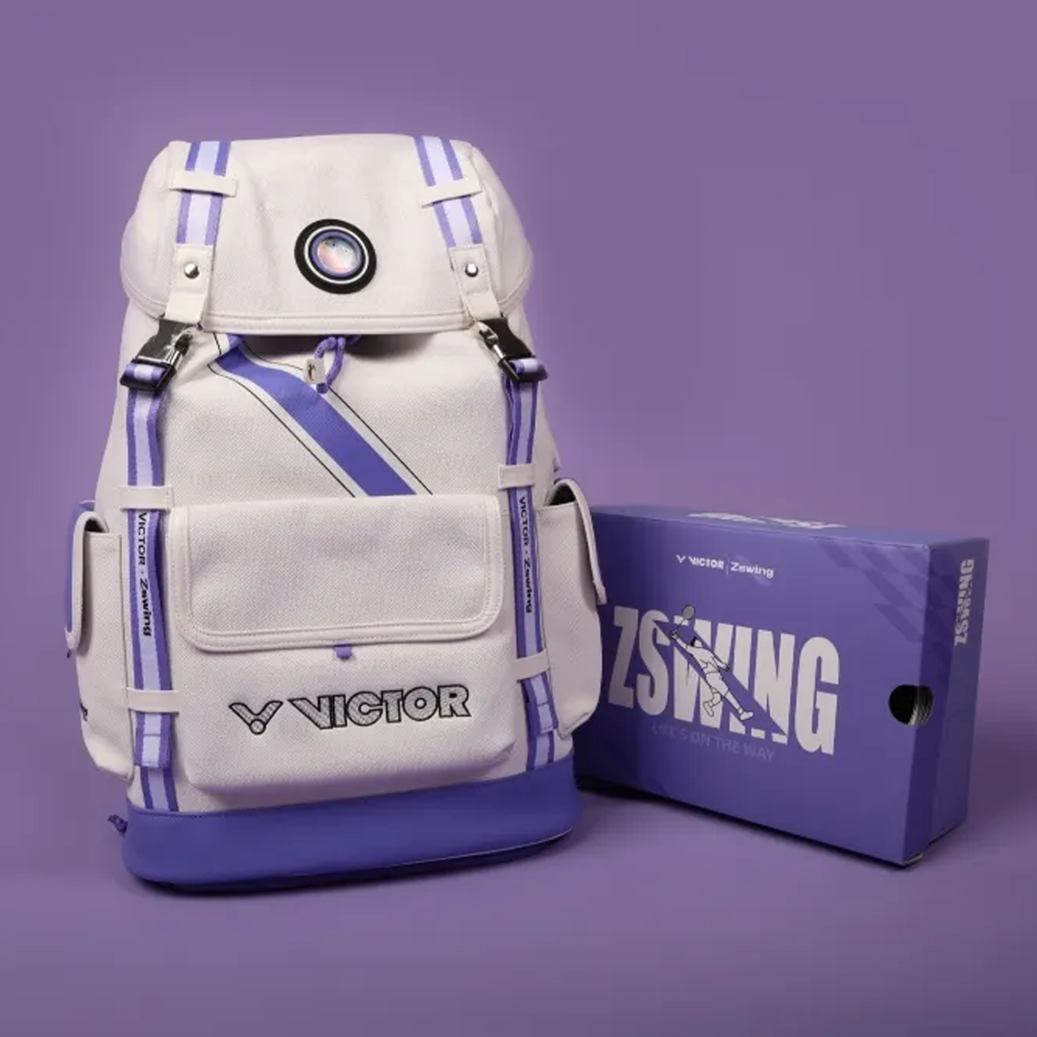 Victor x ZSW Collection P8500NLiteZSW-AJ Court Shoe (Pearly White/Light Dahlia) (COMING SOON)