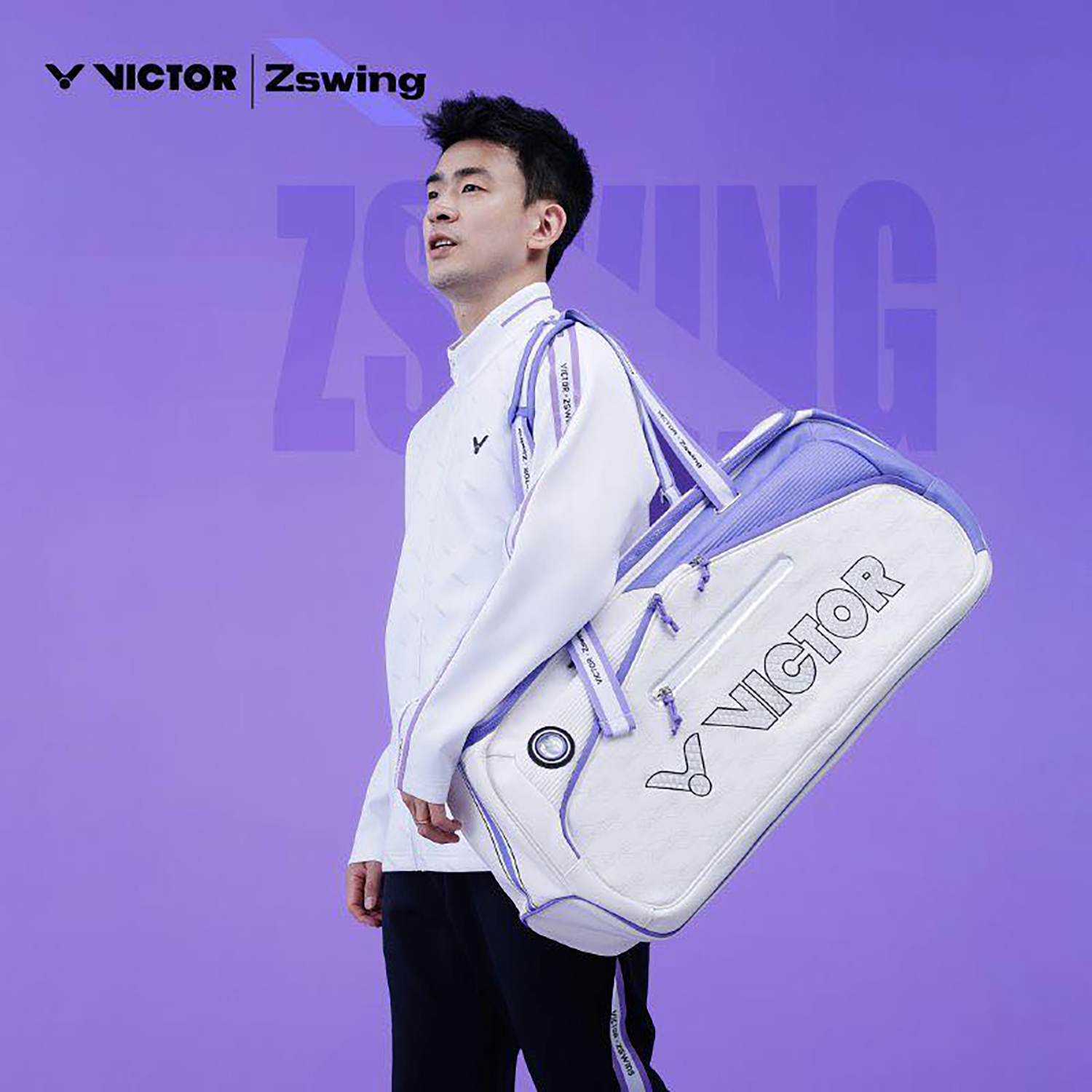 Victor x ZSW Collection Knitted Jacket J-505ZSW-A (Bright White) (COMING SOON)