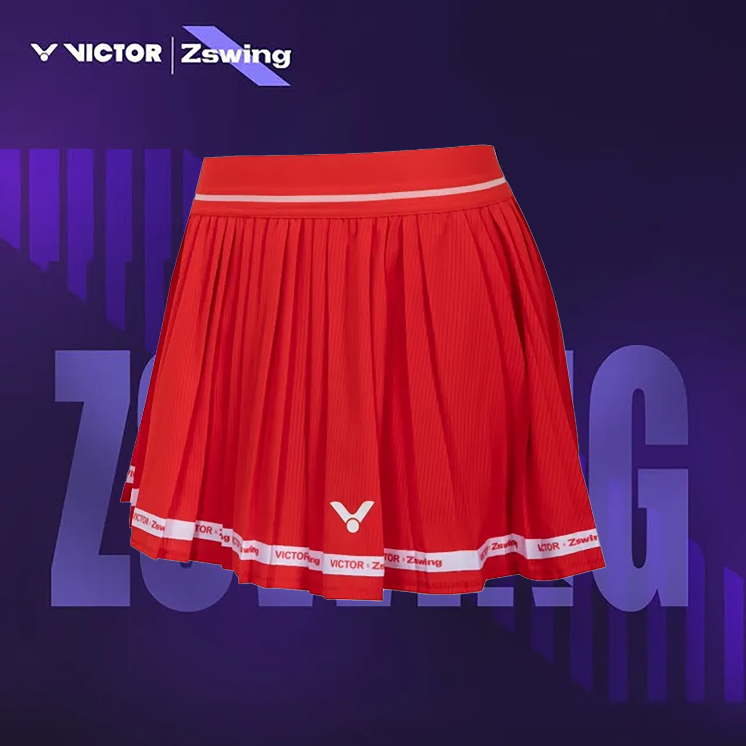 Victor x ZSW Collection Woven Skirt K-503ZSW-D (Persian Plum) (COMING SOON)