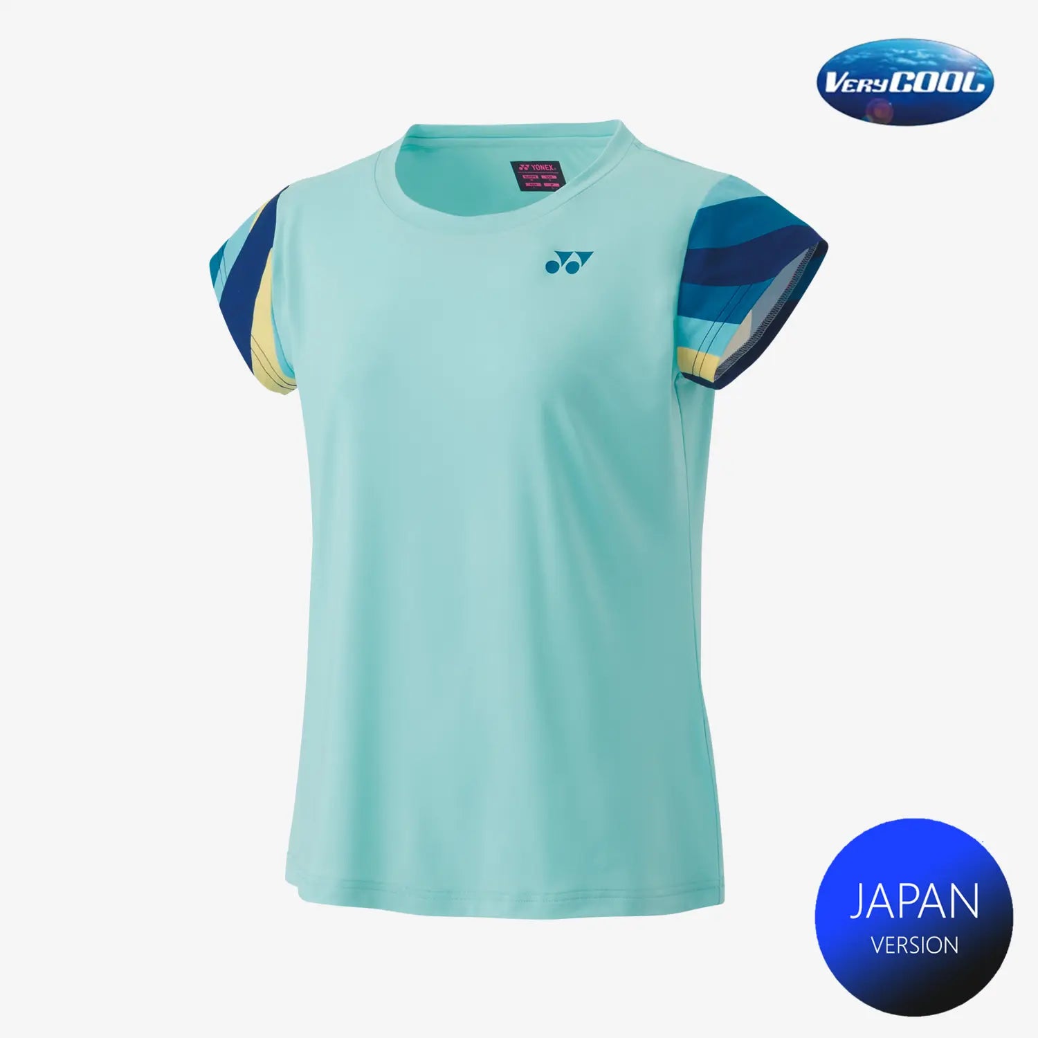 Women's Crew Neck Shirt 20754 (Cyan) 