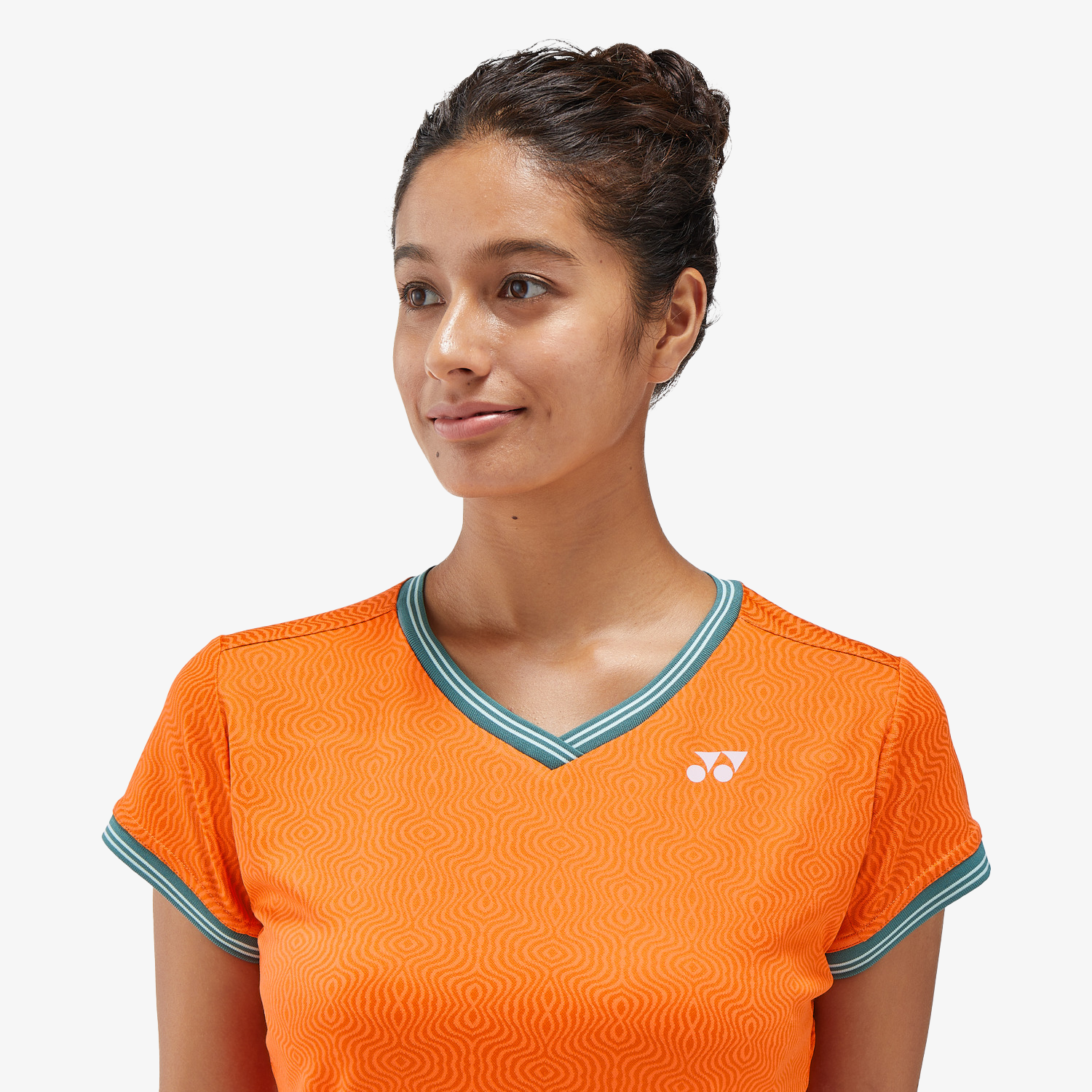 Women's Crew Neck Shirt 20758 (Bright Orange) 