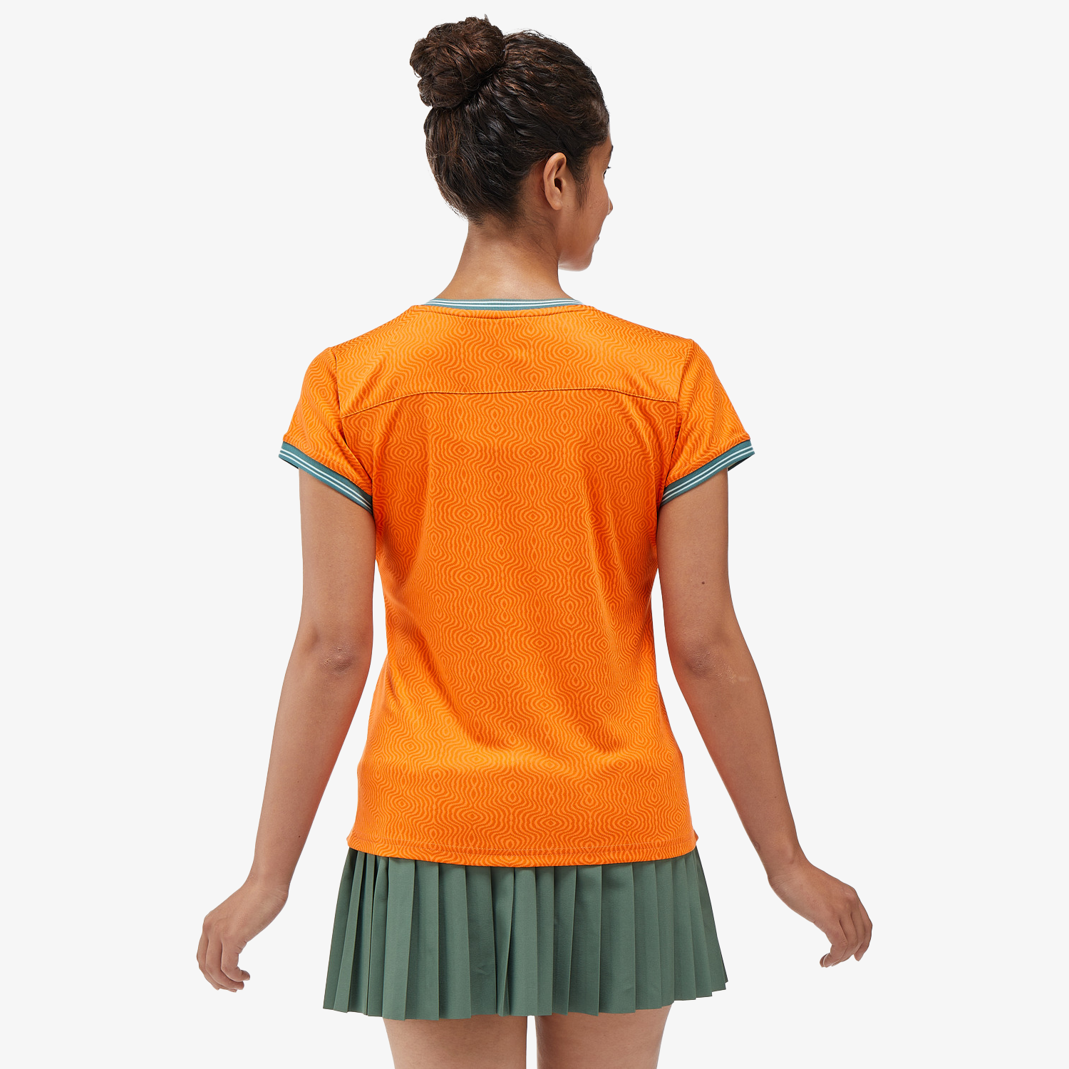 Women's Crew Neck Shirt 20758 (Bright Orange) 