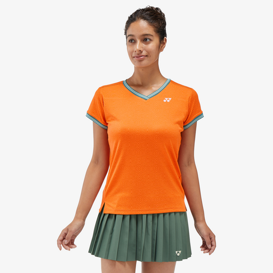 Women's Crew Neck Shirt 20758 (Bright Orange) 