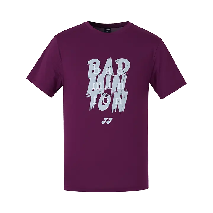 YONEX 21 FW Men's Round T-Shirt Plum 219TR011M 