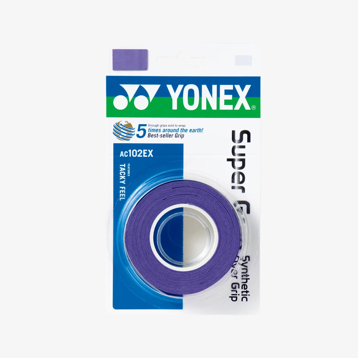 Yonex AC102EX-3 Super Grap Roll Racket Overgrip (3 Wraps) 