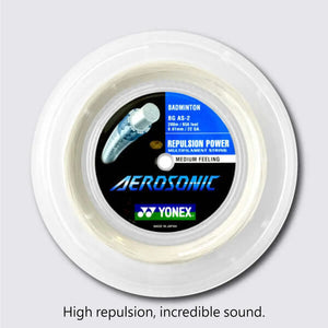 Yonex Aerosonic 200m Badminton String (White) 