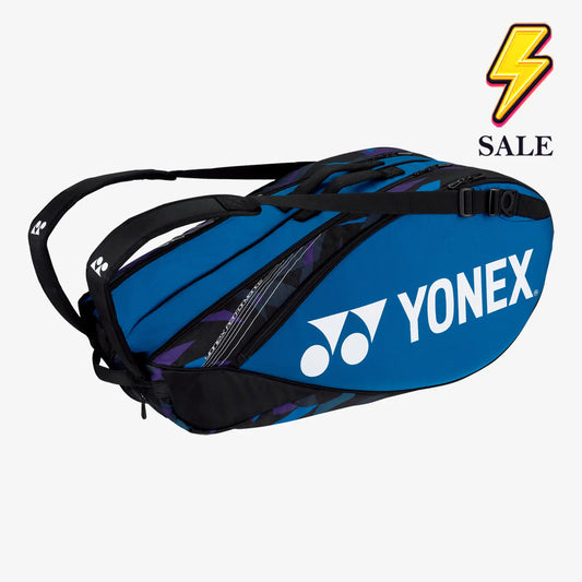 Yonex  BA92226 (Fine Blue) 6pk Pro Badminton Tennis Racket Bag 