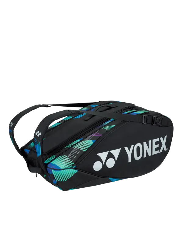 Yonex  BA92229 (Green Purple) 9pk Pro Badminton Tennis Racket Bag 