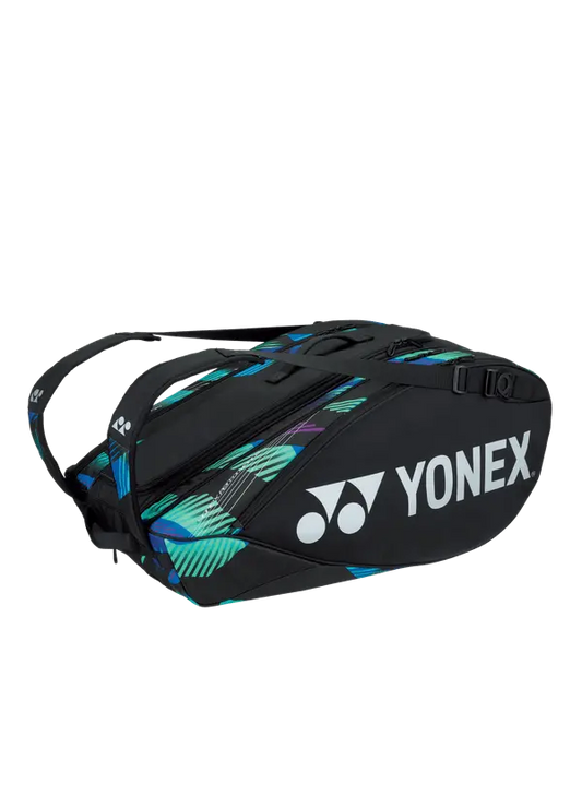 Yonex  BA92229 (Green Purple) 9pk Pro Badminton Tennis Racket Bag 