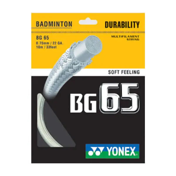 Yonex BG 65 10m Badminton String (9 Colors) 