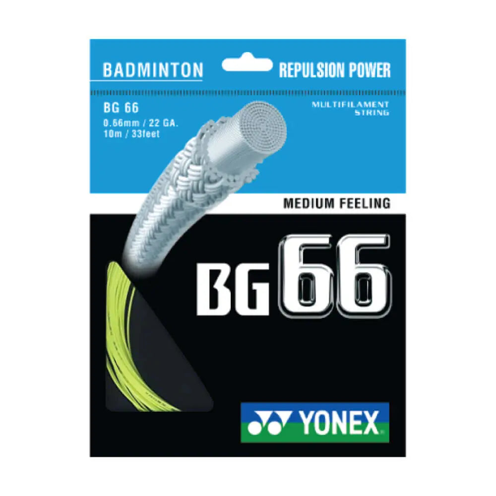 Yonex BG 66 10m Badminton String (9 Colors) 