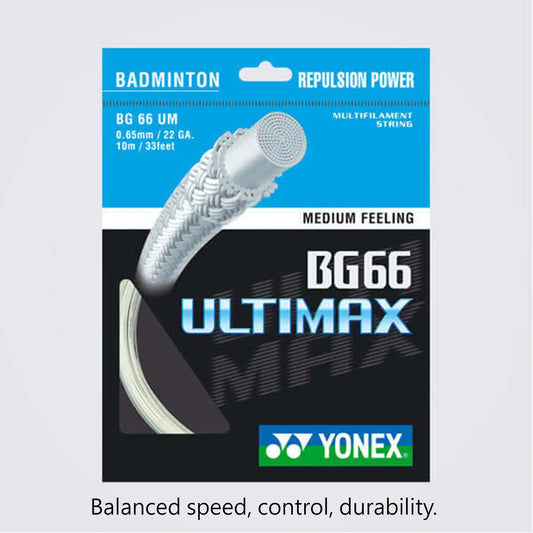 Yonex BG 66 Ultimax 10m Badminton String (9 Colors) 