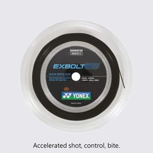 Yonex Exbolt 65 200m Badminton String (Black) 